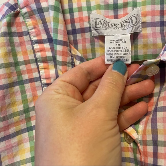 Lands End Women's Button Down Shirt - Picture 2 of 4
